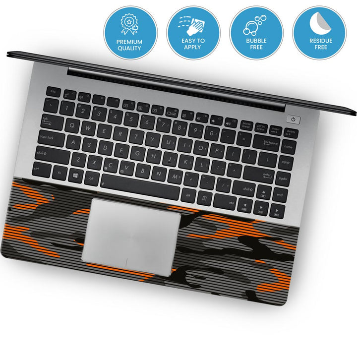 Orange Stripes Camo - Laptop Skins By Sleeky India