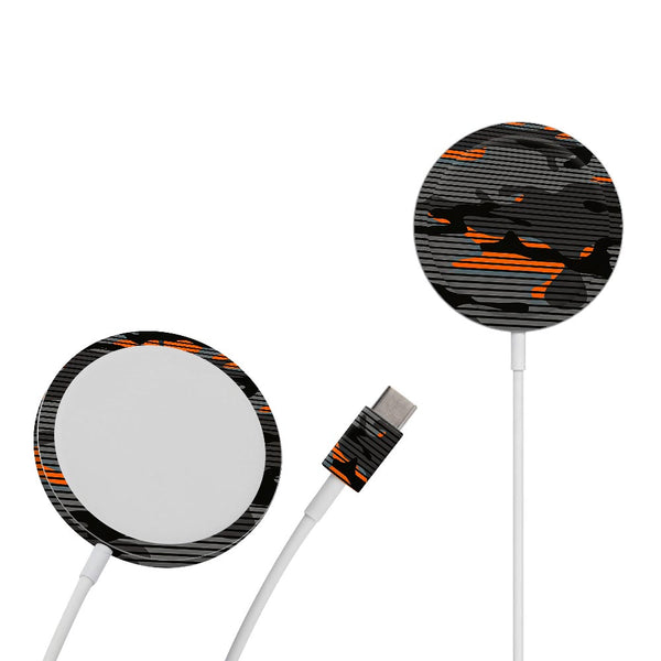 Orange Stripes camo - Apple Magsafe Skin