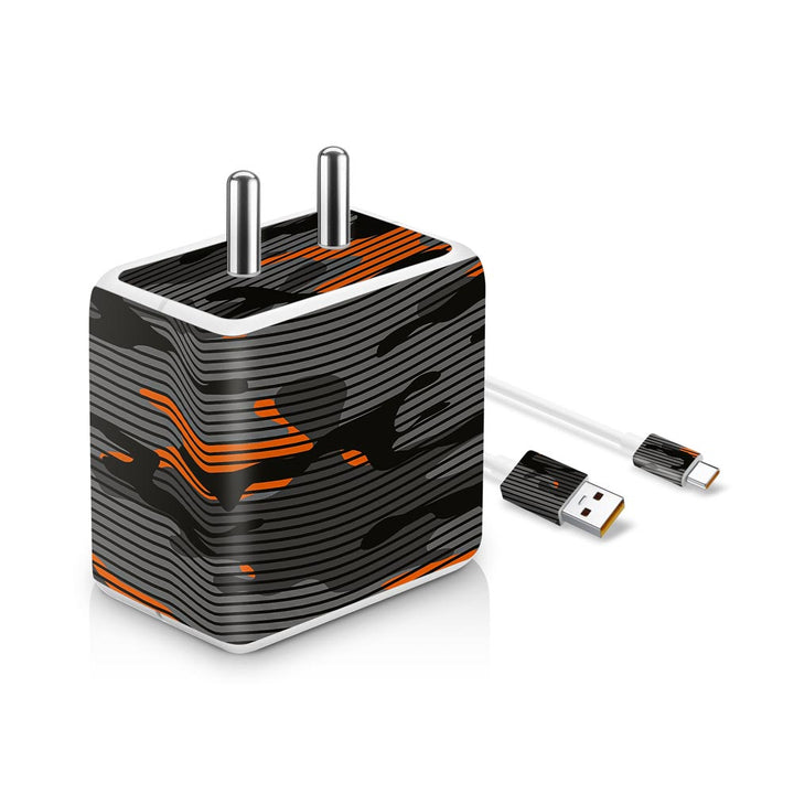 Orange Stripes Camo - VOOC Charger Skin