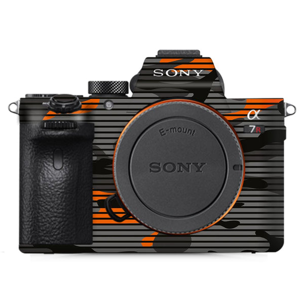 Orange Stripes Camo - Sony Camera Skins By Sleeky India