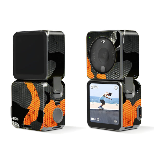 Orange Camo Pattern Dji Action 2 