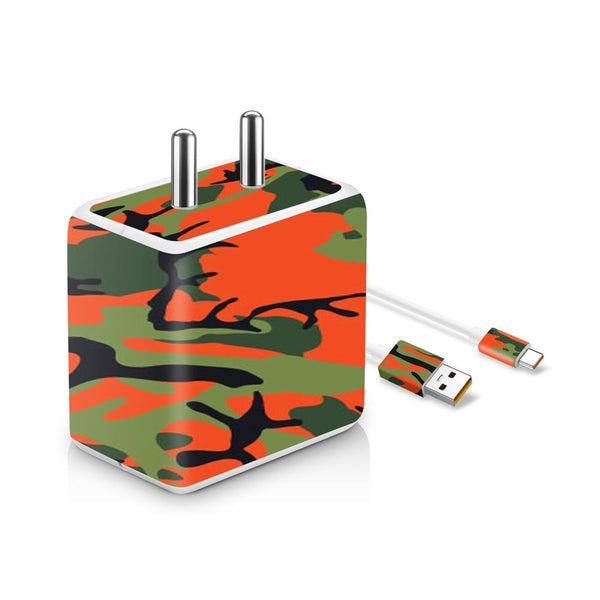 Orange Green Camo - VOOC Charger Skin