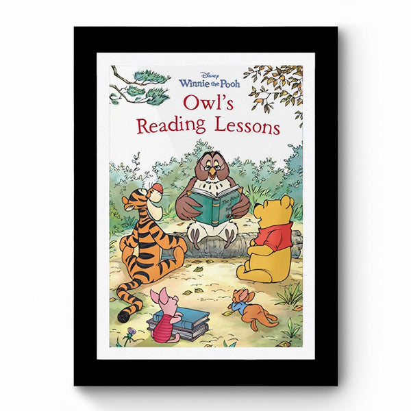 Owl's Reading Lessons - Framed Poster