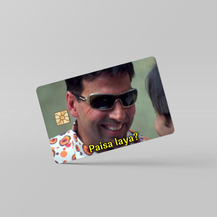 paisa-meme-02-card By Sleeky India. Debit Card skins, Credit Card skins, Card skins in India, Atm card skins, Bank Card skins, Skins for debit card, Skins for debit Card, Personalized card skins, Customised credit card, Customised dedit card, Custom card skins