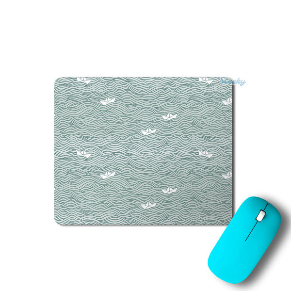 Paper Boat Pattern - Mousepad