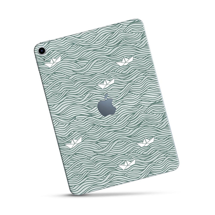 Paper Boat Pattern - Apple Ipad Skin