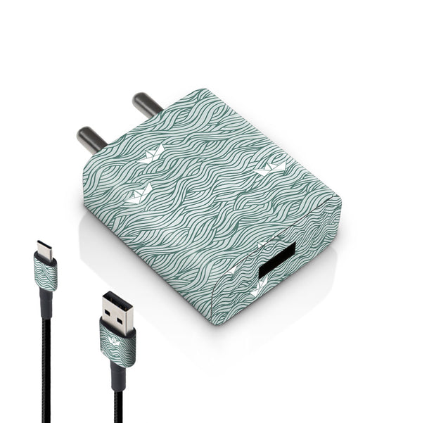 Paper Boat Pattern - MI 10W & 18W Charger Skin