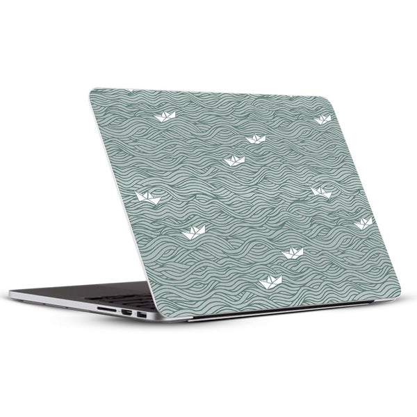 Paper Boat Pattern - Laptop Skins