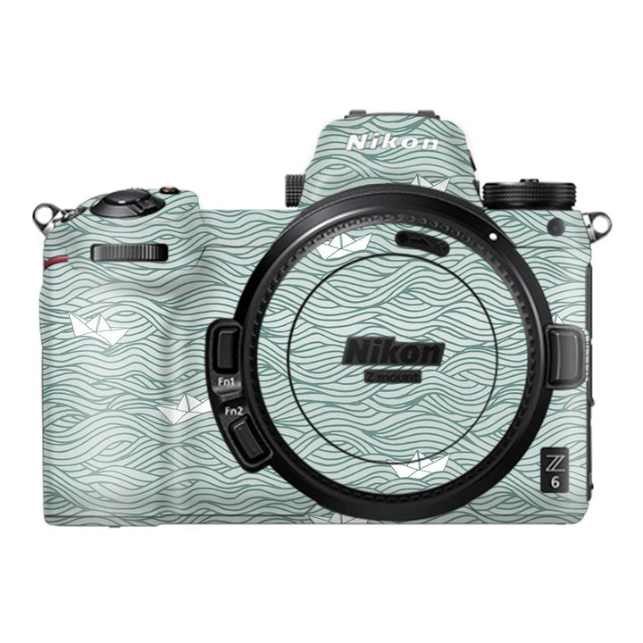 Paper Boat Pattern - Nikon Camera Skins