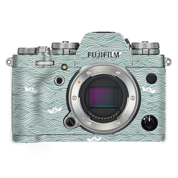 Paper Boat Pattern - FujiFilm Camera Skin