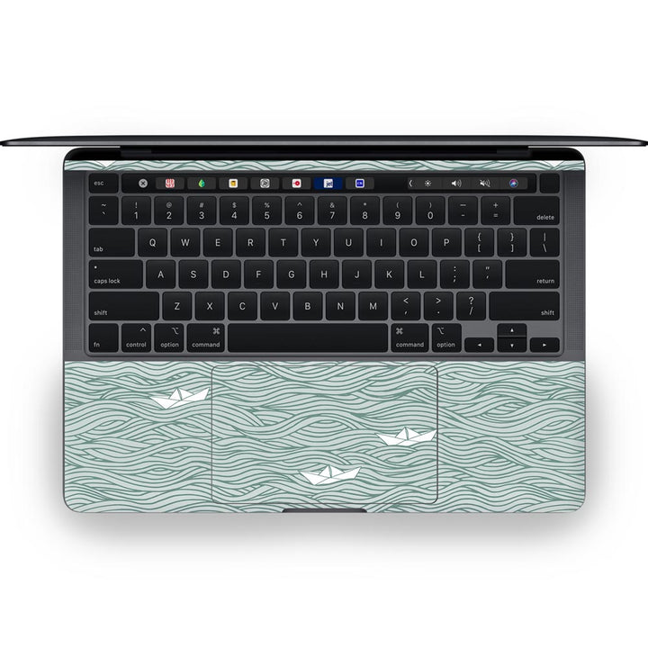 Paper Boat Pattern - MacBook Skins