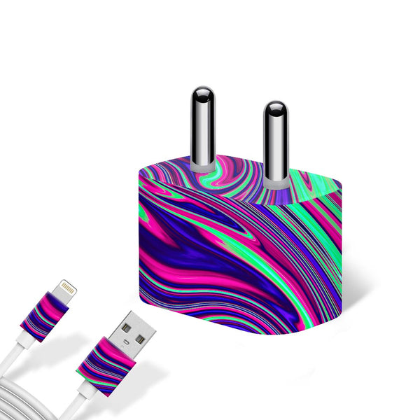 Pastel Liquid Marble - Apple charger 5W Skin