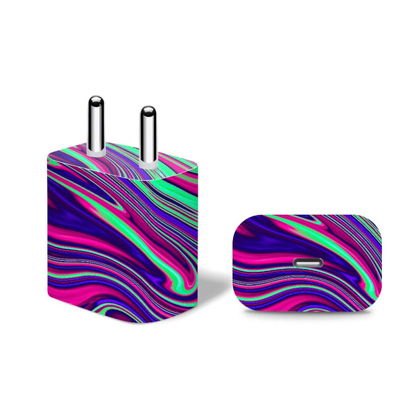 Pastel Liquid Marble - Apple 20W Charger Skin
