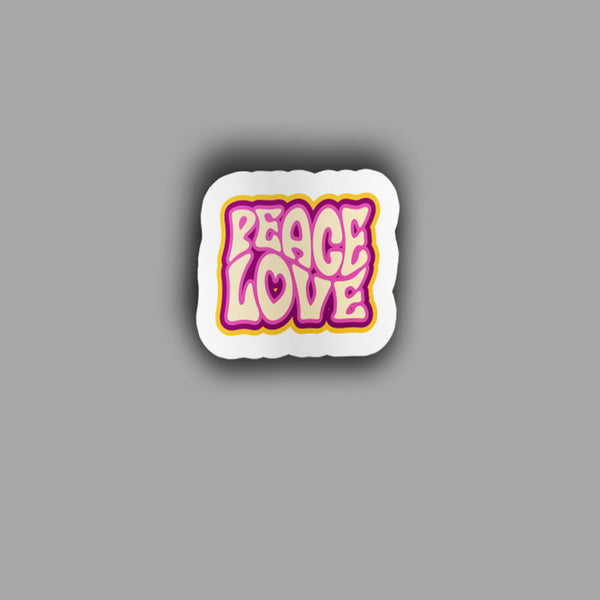 Peace Love - Sticker