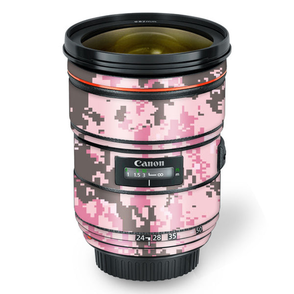 Pink Digi Camo - Canon Lens Skin