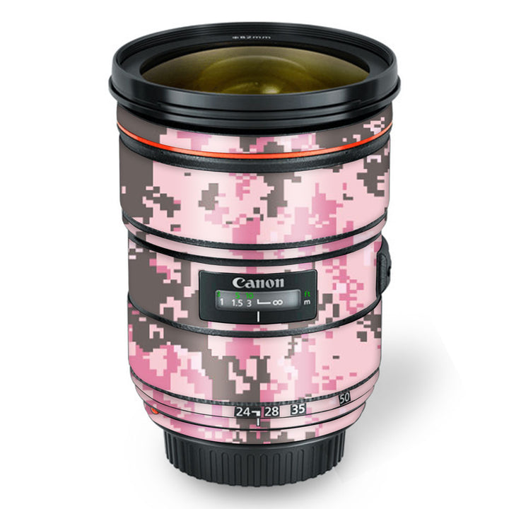 Pink Digi Camo - Canon Lens Skin