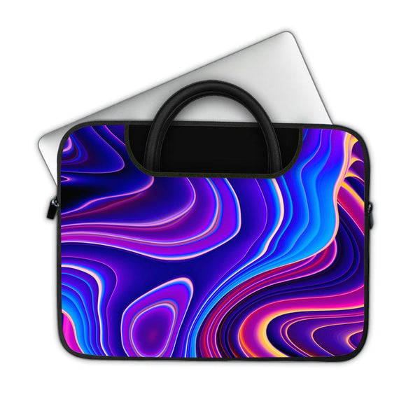 Pink Wave Marble - Pockets Laptop Sleeve