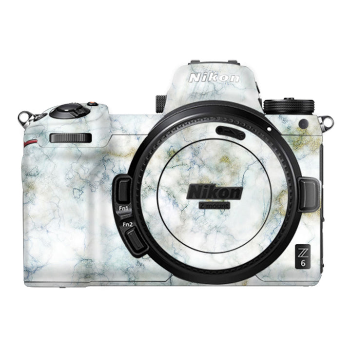 Plush Grey Marble - Nikon Camera Skins