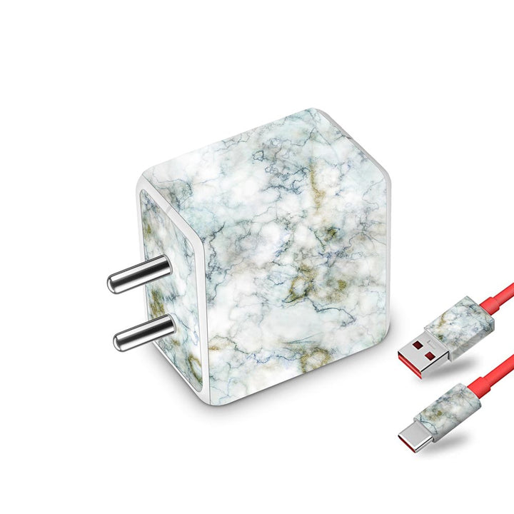 Plush Grey Marble - Oneplus Dash Charger Skin