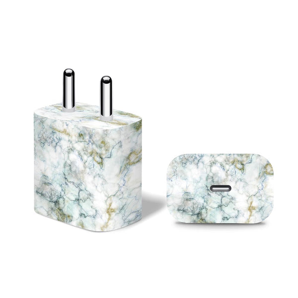 Plush Grey Marble - Apple 20W Charger Skin