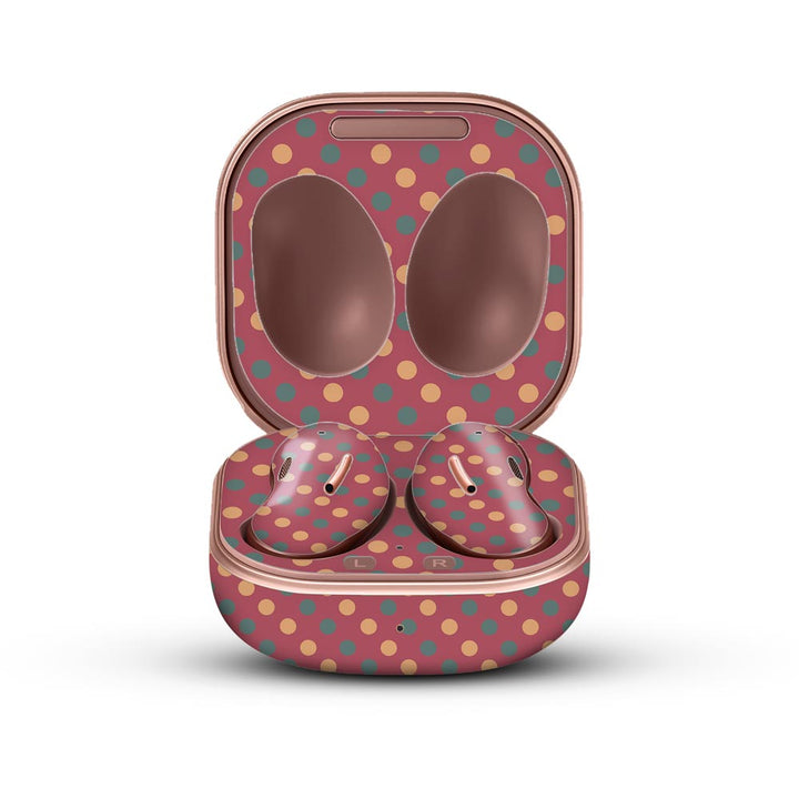 Polka Dots - Galaxy Buds Live Skin by Sleeky India