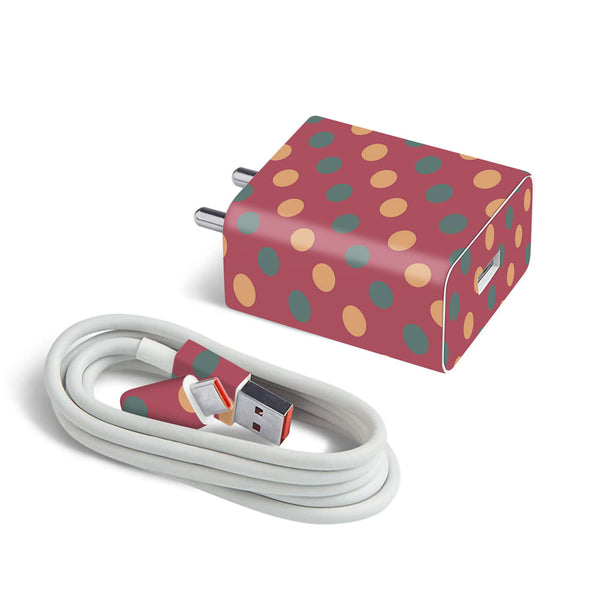 Polka Dots - MI 27W and 33W charger skin by Sleeky India