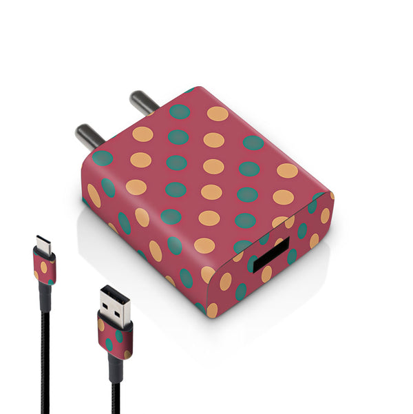 Polka Dots - MI 10W and 18W charger skin by Sleeky India
