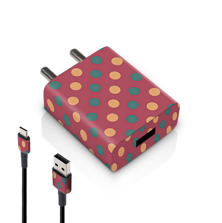 Polka Dots - MI 10W and 18W charger skin by Sleeky India