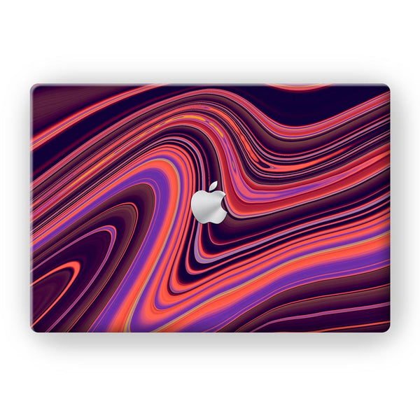 Purple Liquid Marble - MacBook Skins