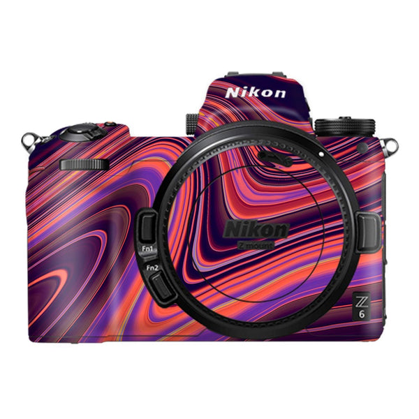 Purple Liquid Marble - Nikon Camera Skins