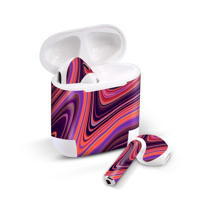 Purple Liquid Marble - Airpods 1/2/3 Skin