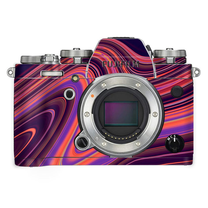 Purple Liquid Marble - FujiFilm Camera Skin