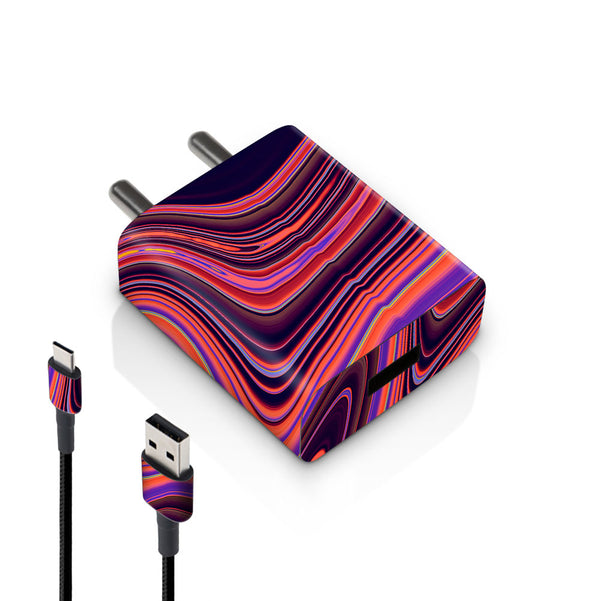 Purple Liquid Marble - MI 10W & 18W Charger Skin