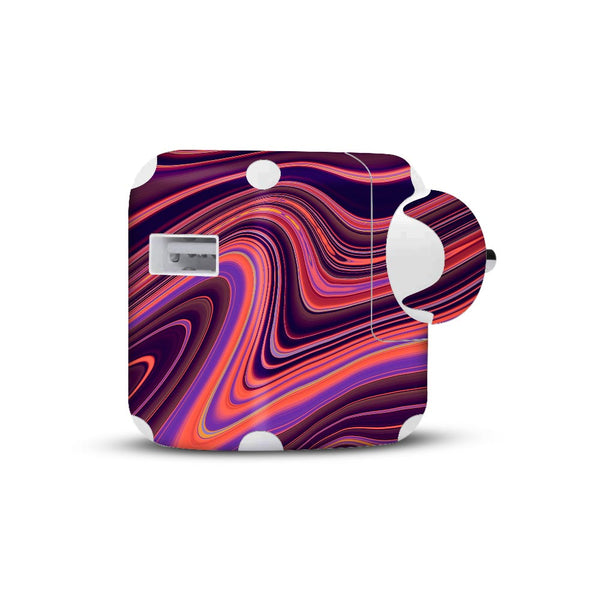 Purple Liquid Marble - Apple 2019 10W Charger skin