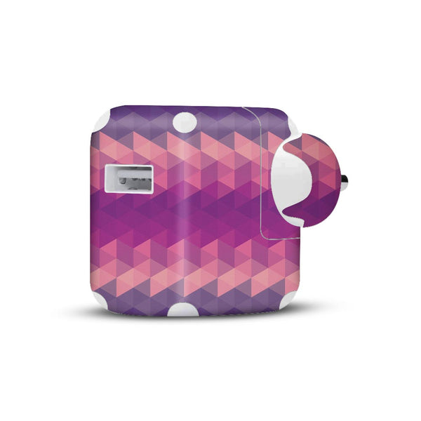 Purple Noisy Mosaic - Apple 2019 10W Charger skin