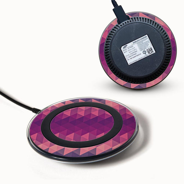 Purple Noisy Mosaic - Samsung Wireless Charger 2015 Skins