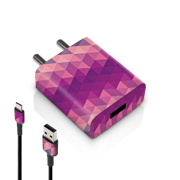 Purple Noisy Mosaic - MI 10W & 18W Charger Skin