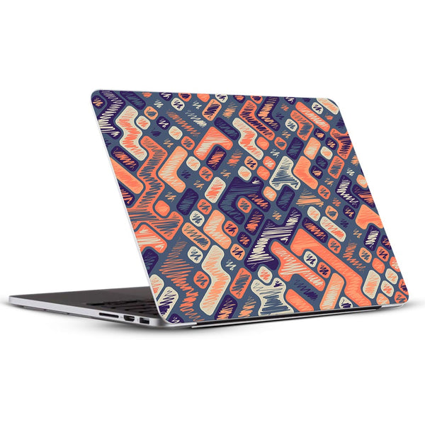 Purple Scribbled  - Laptop Skins