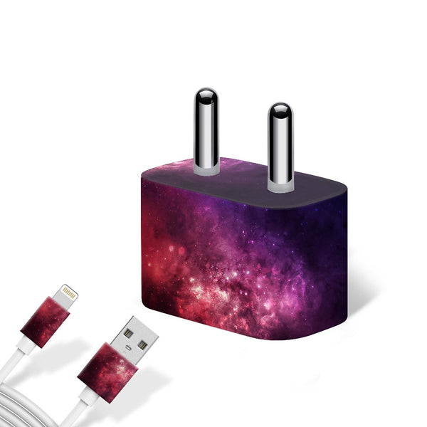 Purple Star Nebula - Apple charger 5W Skin