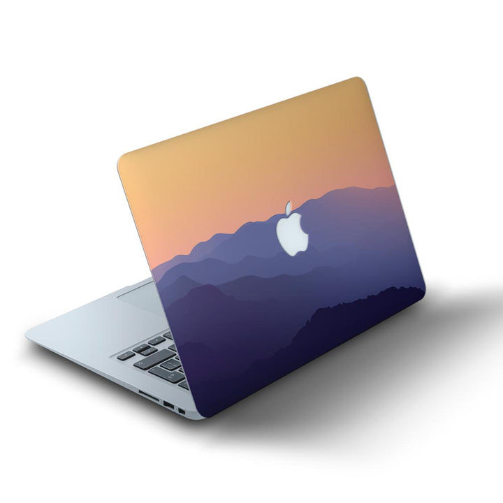 Purplish Mountains - MacBook Skins