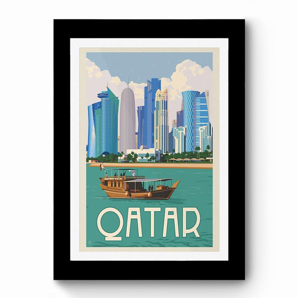 Qatar - Framed Poster