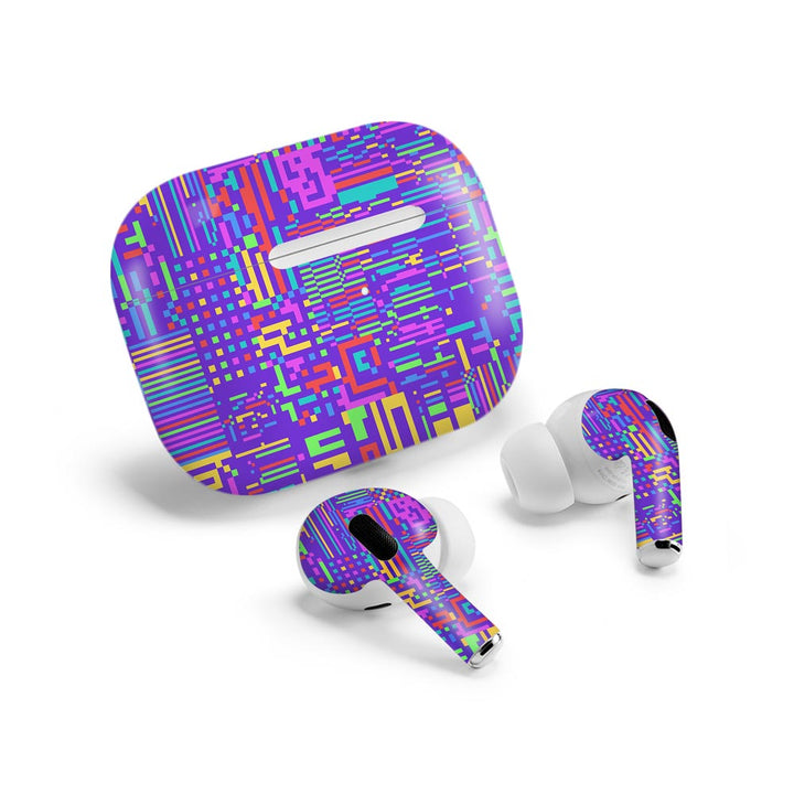 Rainbow Glitched Pattern - Airpods Pro 2 Skin