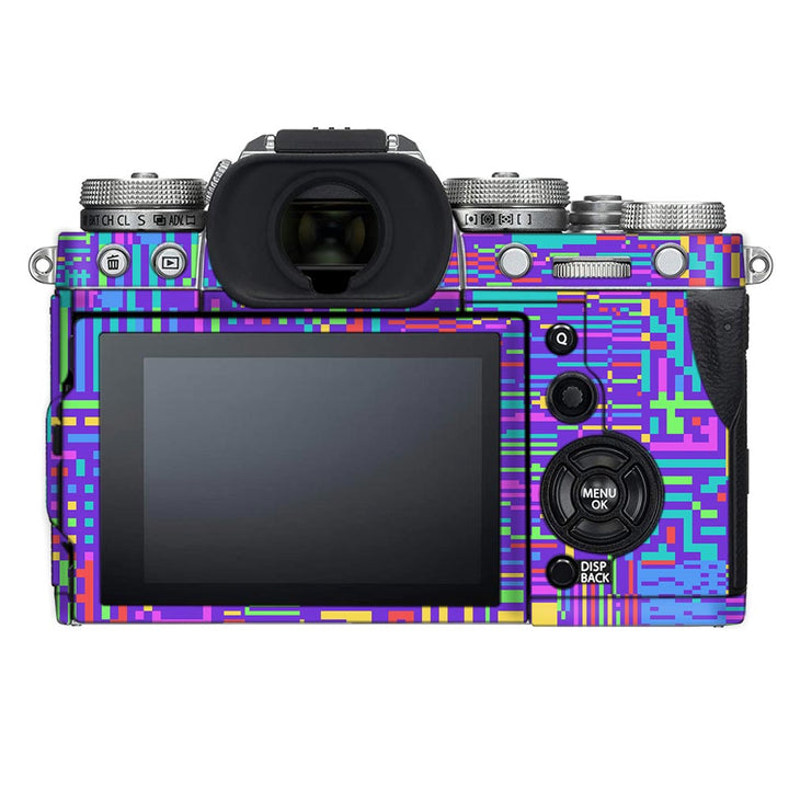 Rainbow Glitched Pattern - FujiFilm Camera Skin