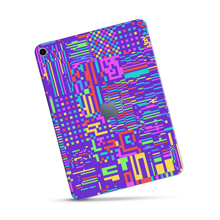 Rainbow Glitched Pattern - Apple Ipad Skin