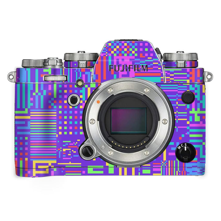 Rainbow Glitched Pattern - FujiFilm Camera Skin