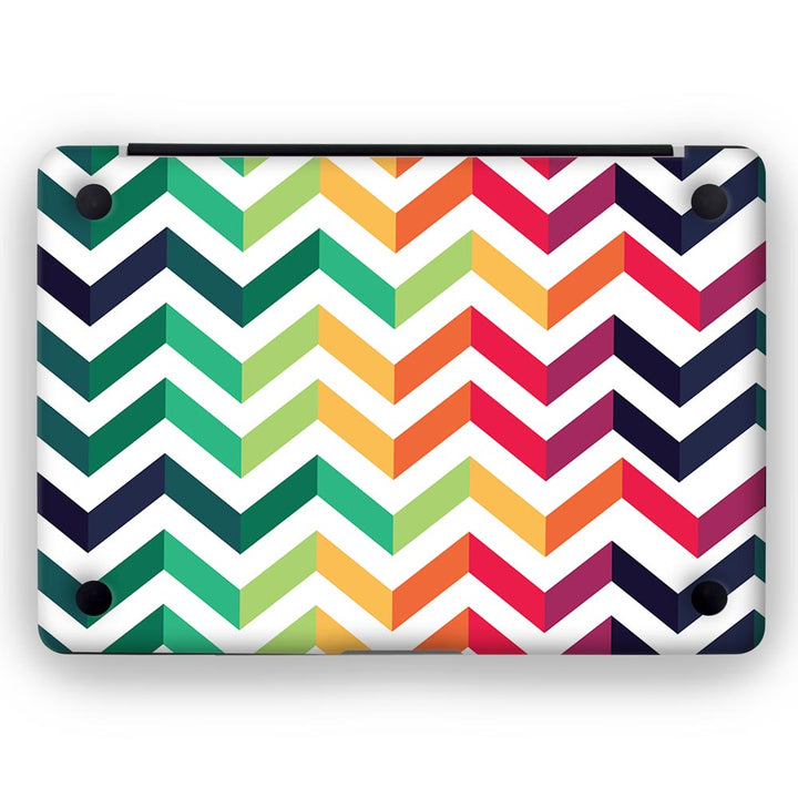 Rainbow Zizag Pattern - MacBook Skins