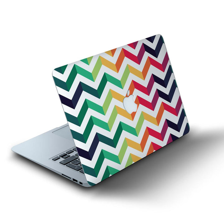 Rainbow Zizag Pattern - MacBook Skins