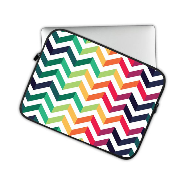 Rainbow Zigzag Pattern - Laptop Sleeve
