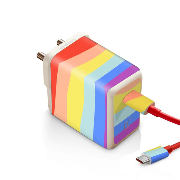 Rainbow - Oneplus Warp 65W Charger skin