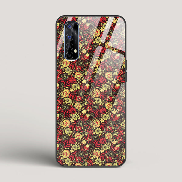 Russian Floral Pattern - Realme 7 Glass Case